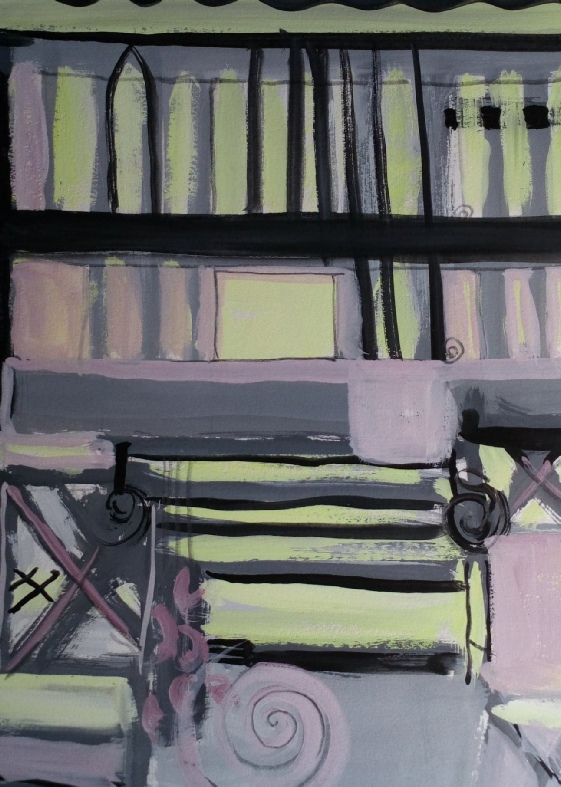 Abstract Gouache &nbsp;on paper